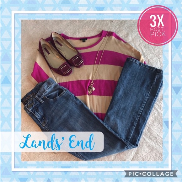 ❎DONATED❎ Lands’ End Boot Cut Jeans - Picture 2 of 10